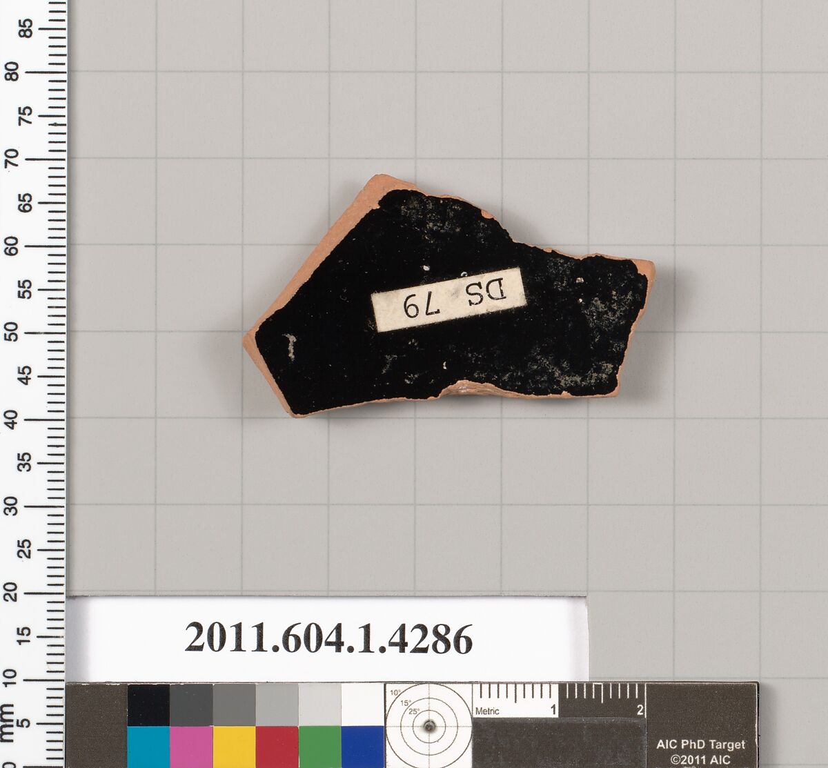 Terracotta fragment of a kylix (drinking cup), Terracotta, Greek, Attic