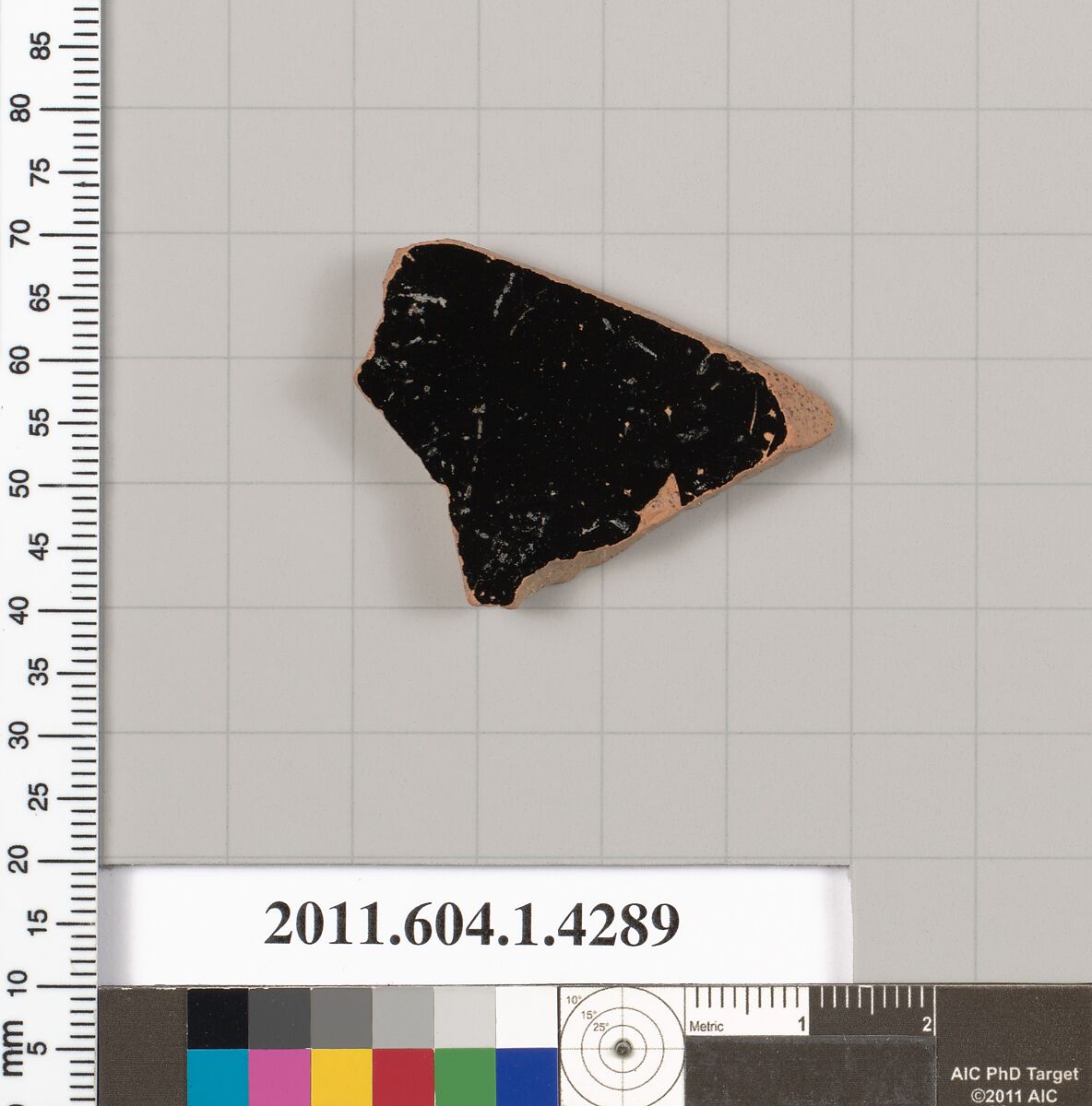 Terracotta fragment of a kylix (drinking cup), Terracotta, Greek, Attic