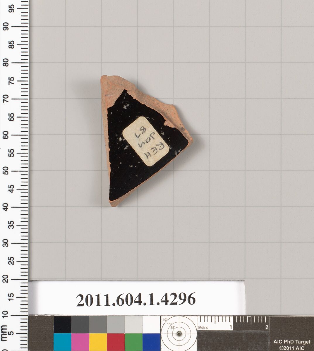 Terracotta fragment of a kylix (drinking cup), Terracotta, Greek, Attic