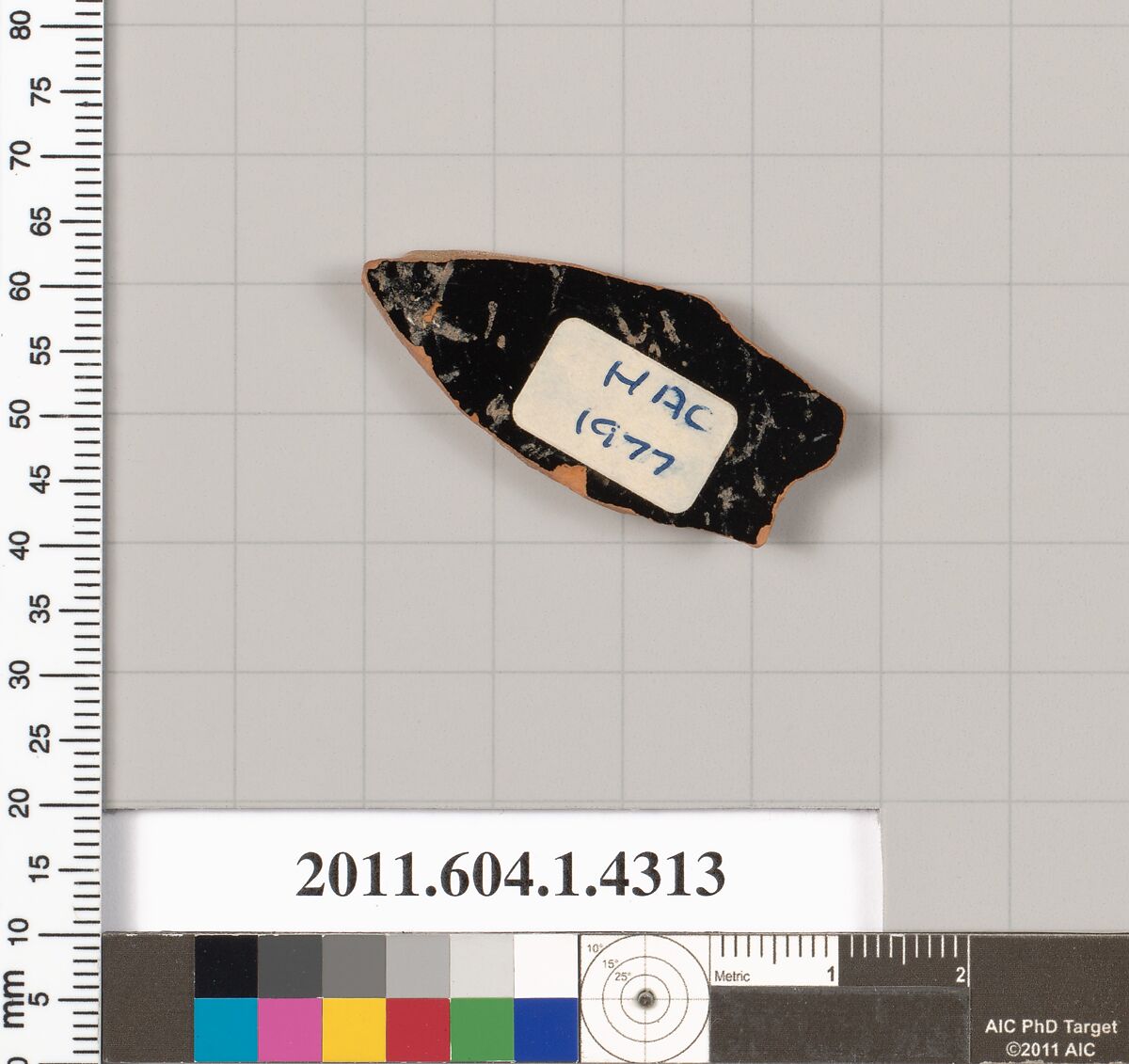 Terracotta fragment of a kylix (drinking cup), Terracotta, Greek, Attic