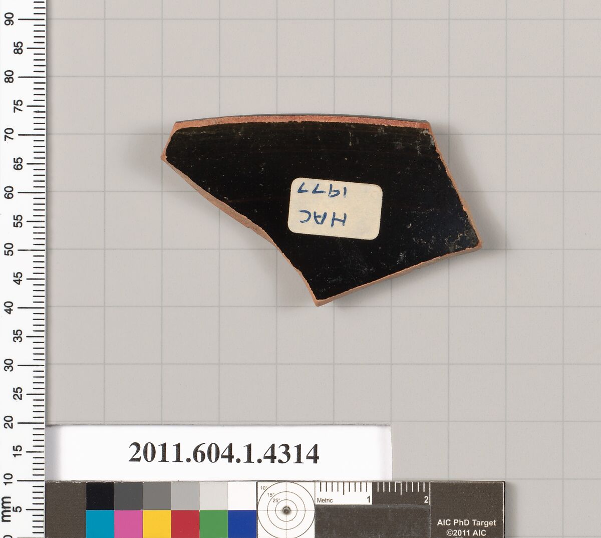 Terracotta rim fragment of a kylix (drinking cup), Terracotta, Greek, Attic