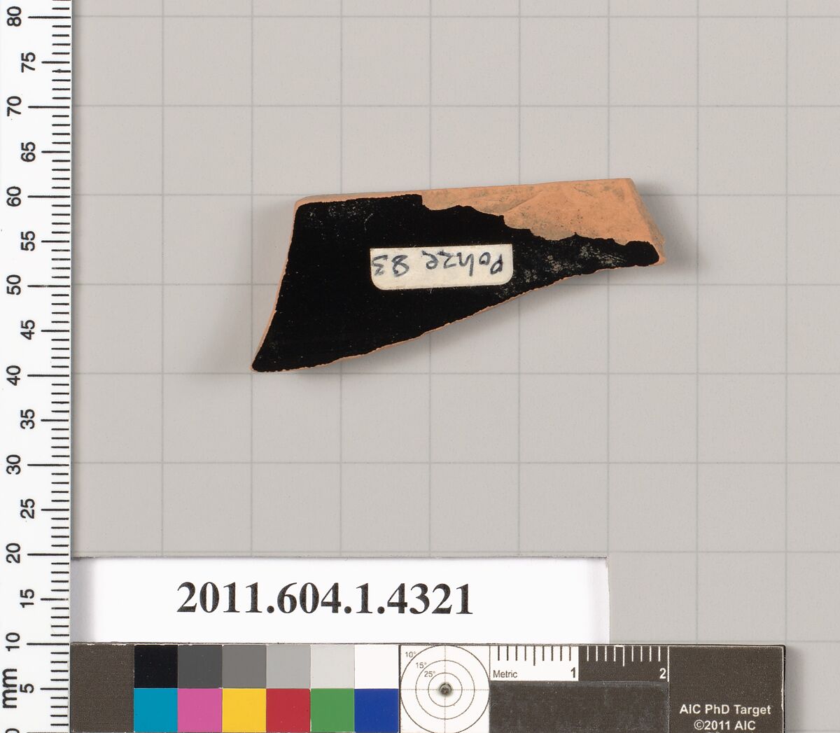 Terracotta fragment of a kylix (drinking cup), Terracotta, Greek, Attic