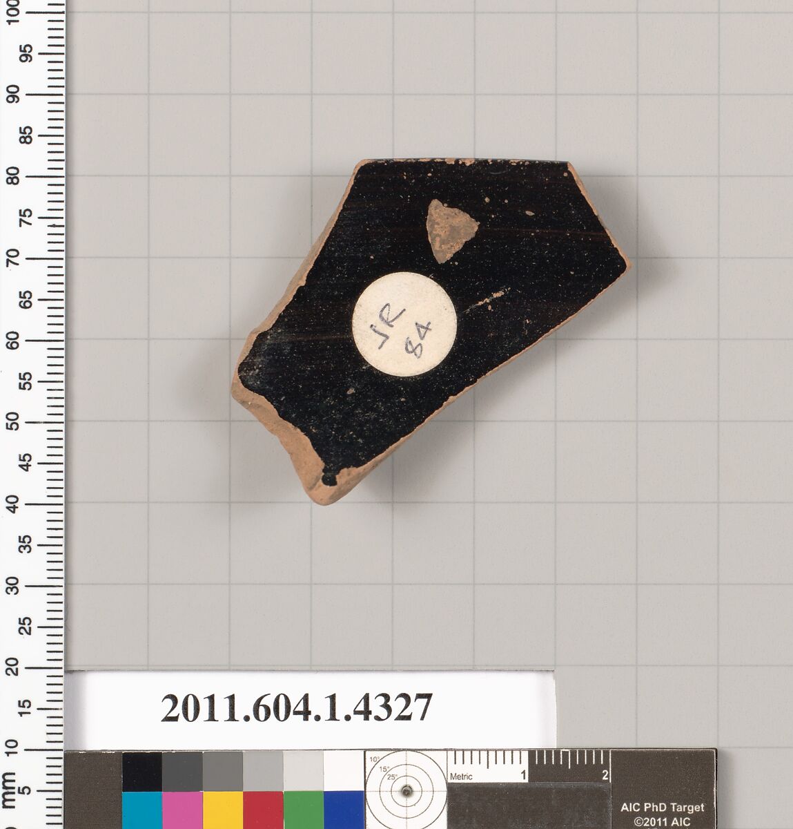 Terracotta rim fragment of a kylix (drinking cup), Terracotta, Greek, Attic