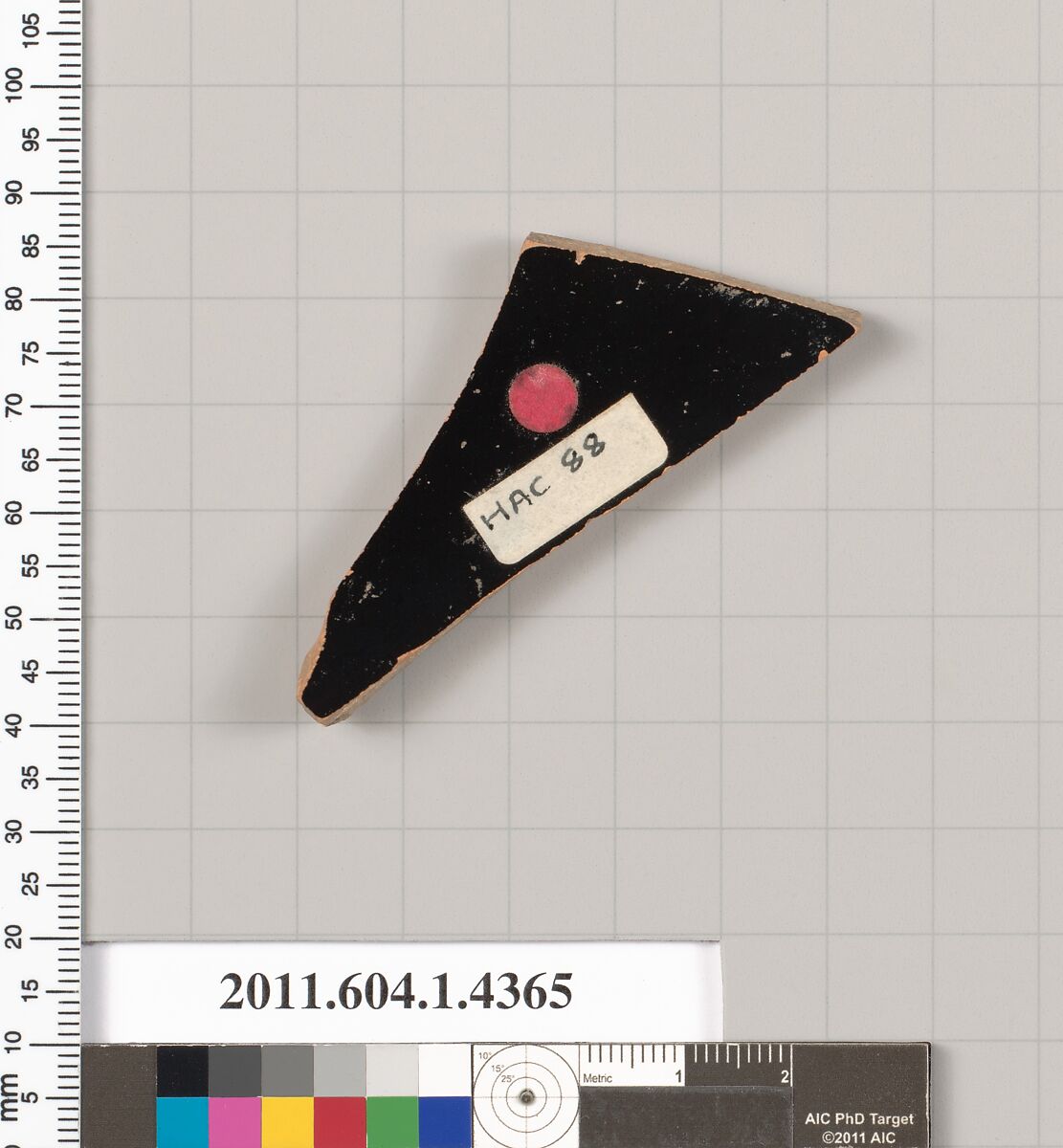 Terracotta fragment of a kylix (drinking cup), Terracotta, Greek, Attic