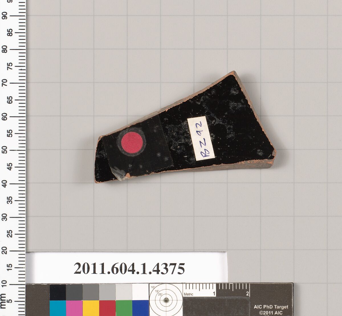 Terracotta fragment of a kylix (drinking cup), Terracotta, Greek, Attic