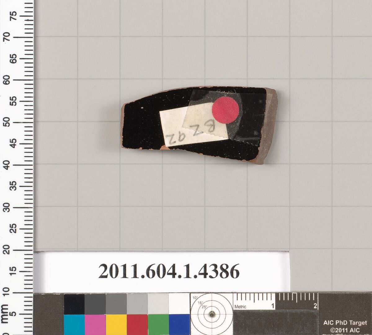 Terracotta fragment of a kylix (drinking cup), Terracotta, Greek, Attic