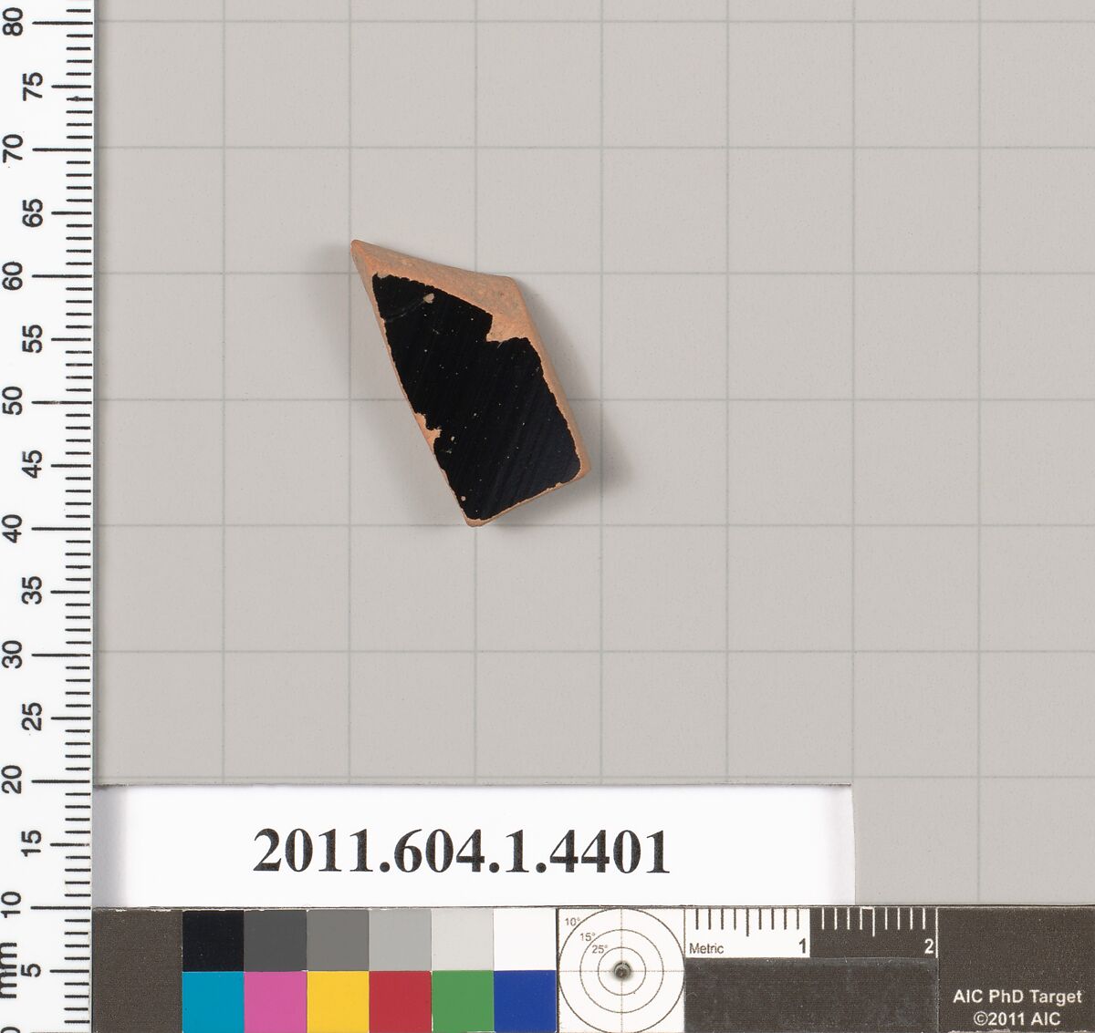 Terracotta fragment of a kylix (drinking cup), Terracotta, Greek, Attic