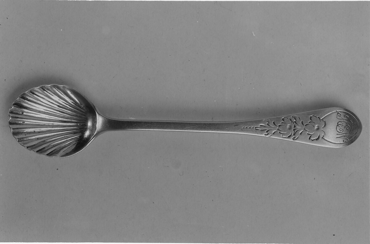 Salt Spoon, Paul Revere Jr. (American, Boston, Massachusetts 1734–1818 Boston, Massachusetts), Silver, American 