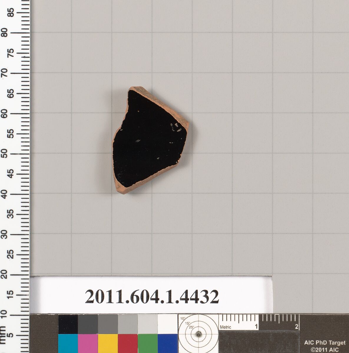 Terracotta fragment of a kylix (drinking cup), Terracotta, Greek, Attic