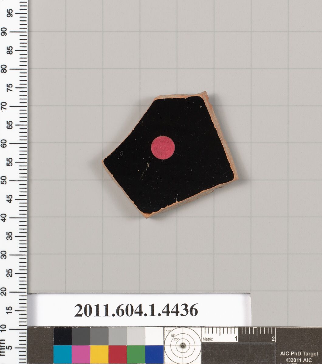 Terracotta fragment of a kylix (drinking cup), Terracotta, Greek, Attic