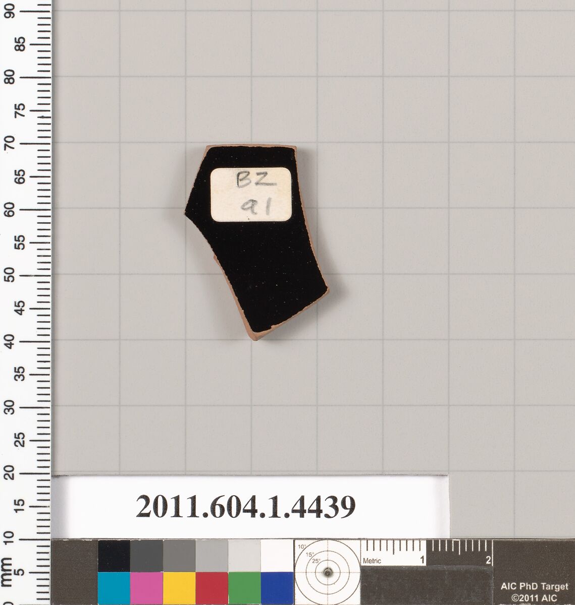 Terracotta fragment of a kylix (drinking cup), Terracotta, Greek, Attic