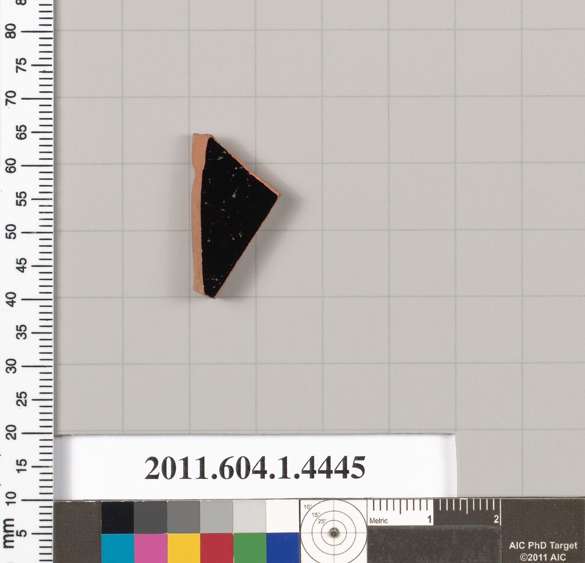 Terracotta fragment of a kylix (drinking cup), Terracotta, Greek, Attic