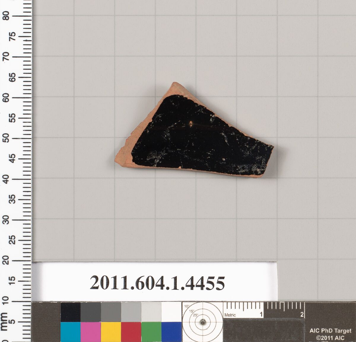 Terracotta fragment of a kylix (drinking cup), Terracotta, Greek, Attic