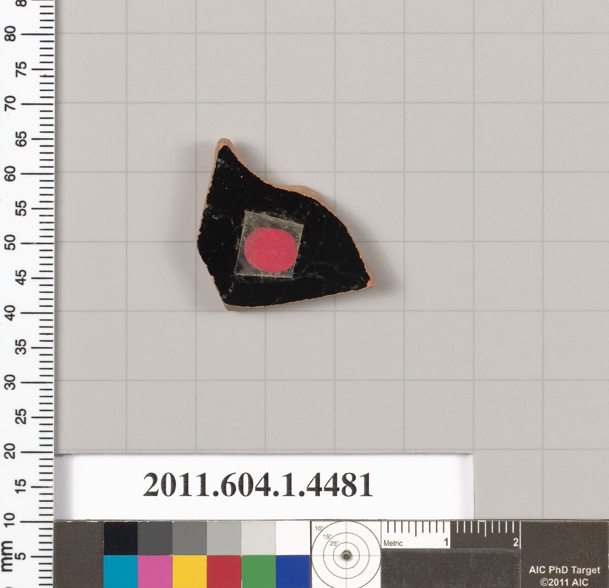 Terracotta fragment of a kylix (drinking cup), Terracotta, Greek, Attic