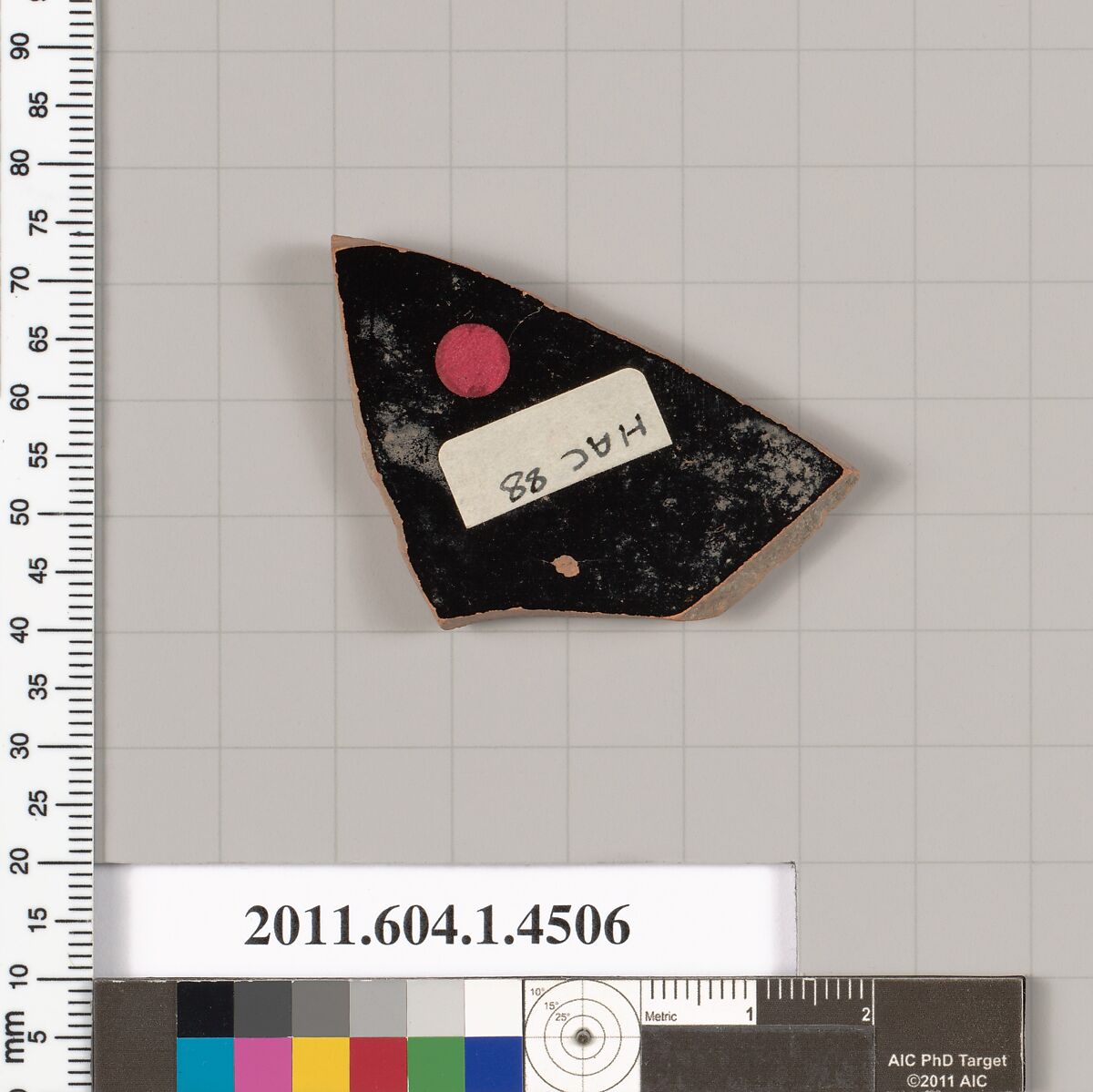 Terracotta fragment of a kylix (drinking cup), Terracotta, Greek, Attic