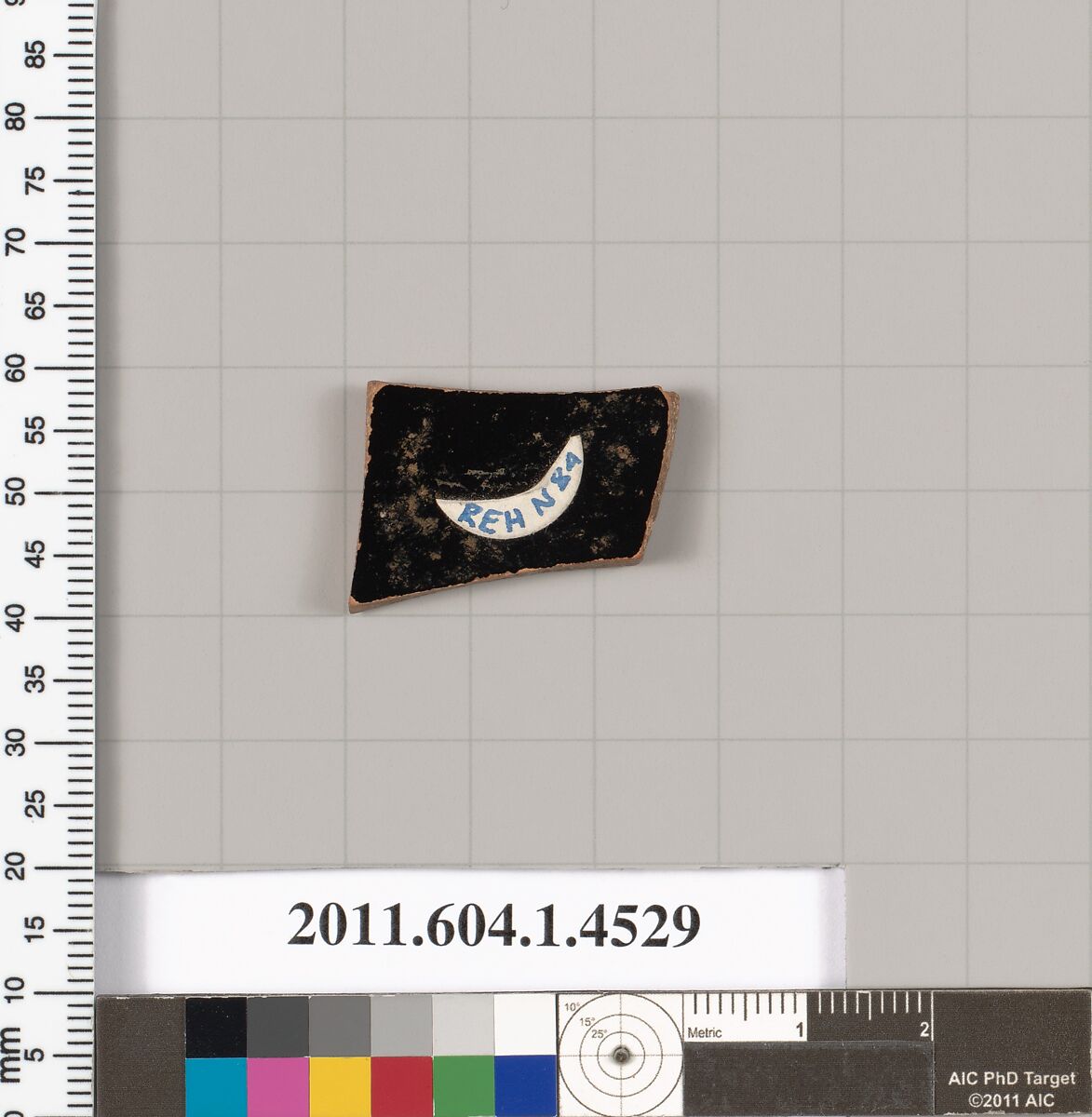 Terracotta fragment of a kylix (drinking cup), Terracotta, Greek, Attic
