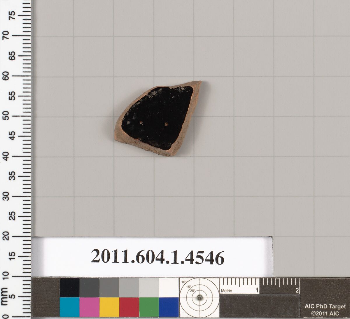 Terracotta fragment of a kylix (drinking cup), Terracotta, Greek, Attic