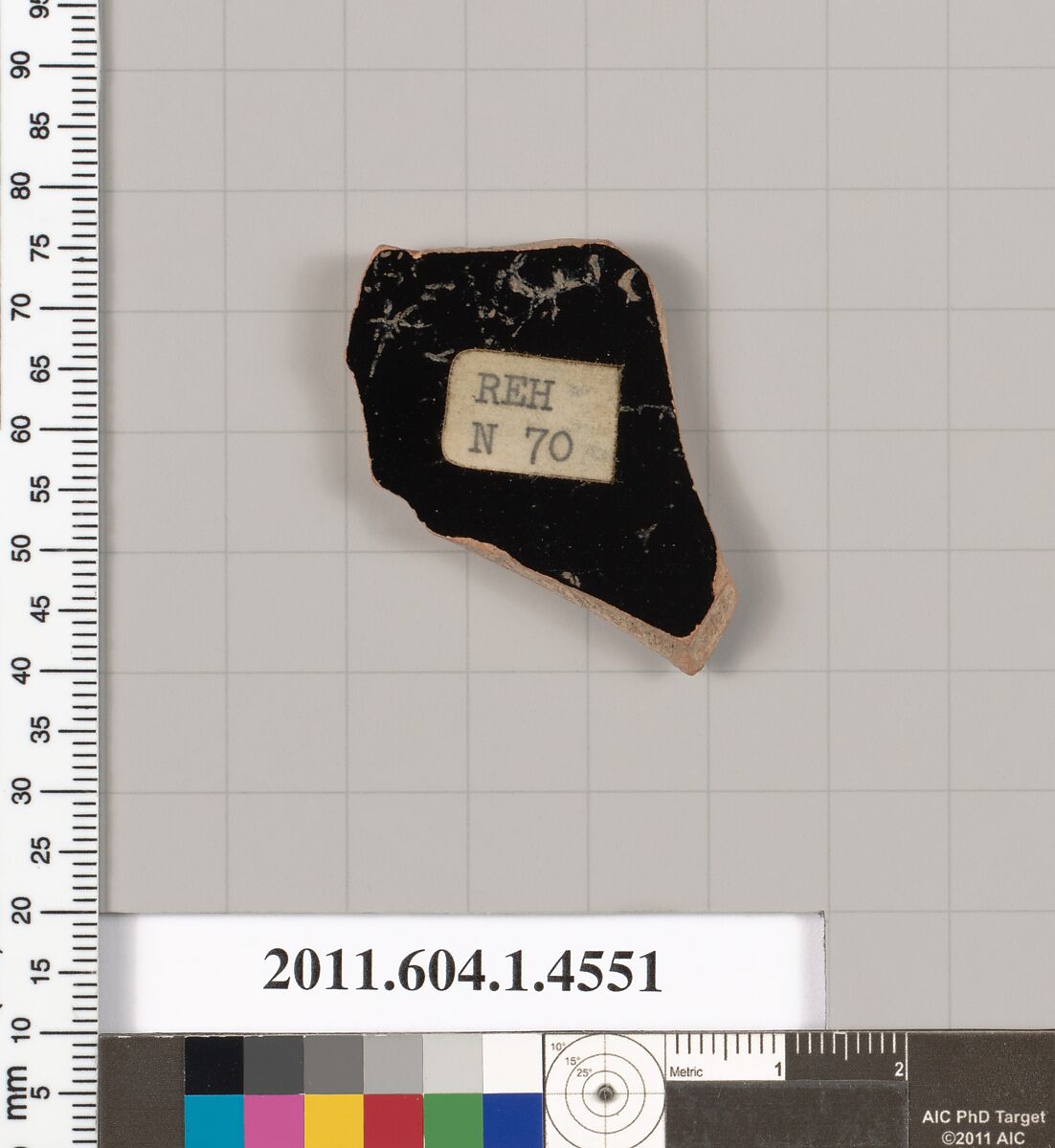 Terracotta fragment of a kylix (drinking cup), Terracotta, Greek, Attic