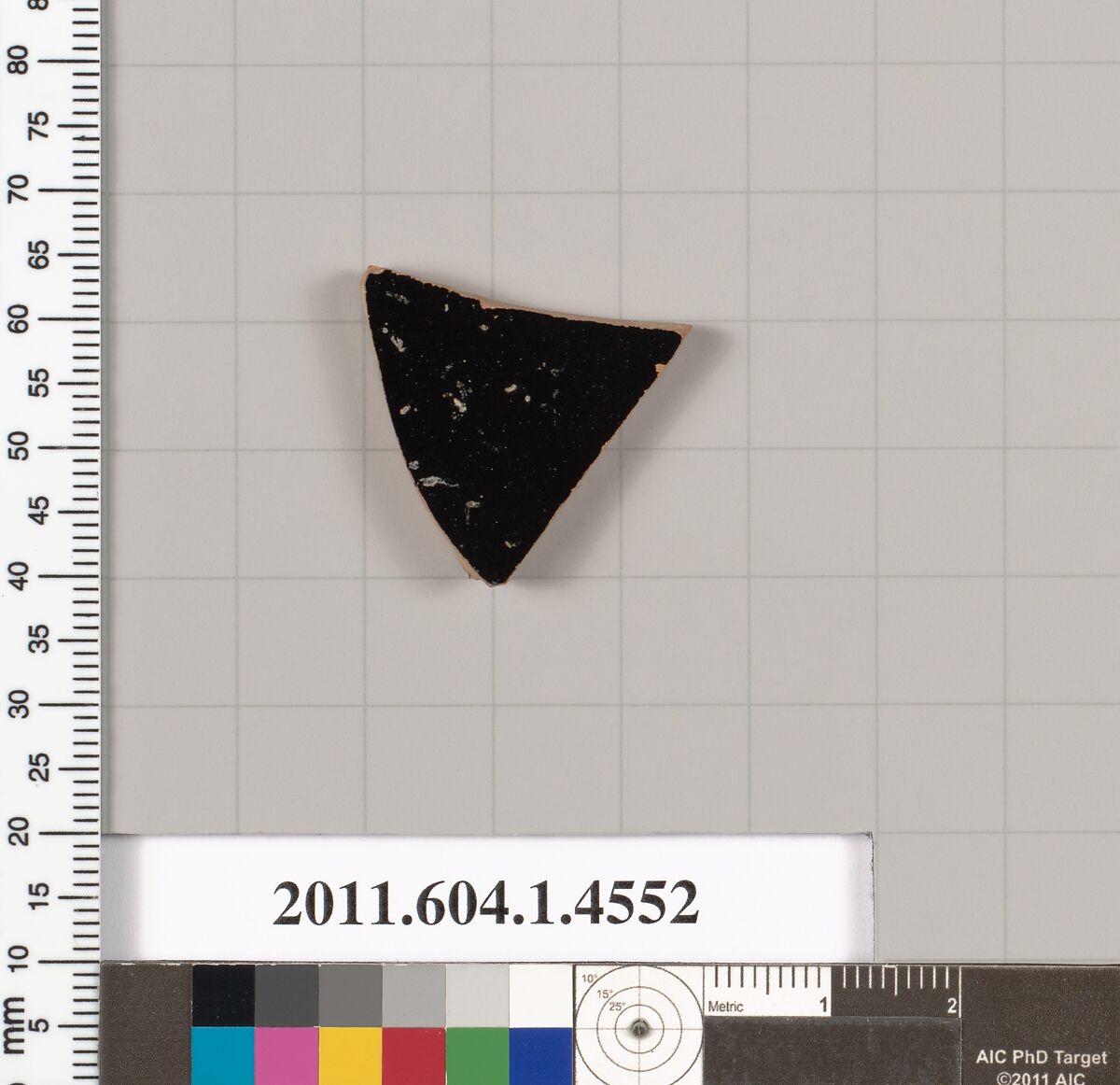 Terracotta fragment of a kylix (drinking cup), Terracotta, Greek, Attic