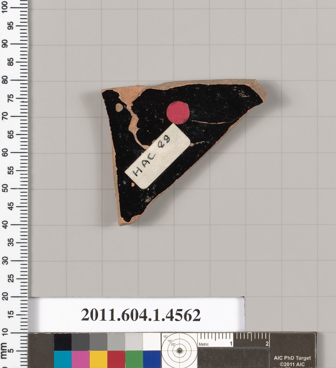 Terracotta fragment of a kylix (drinking cup), Terracotta, Greek, Attic