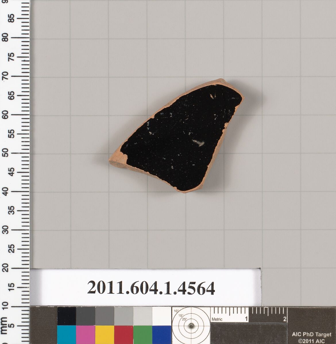 Terracotta fragment of a kylix (drinking cup), Terracotta, Greek, Attic