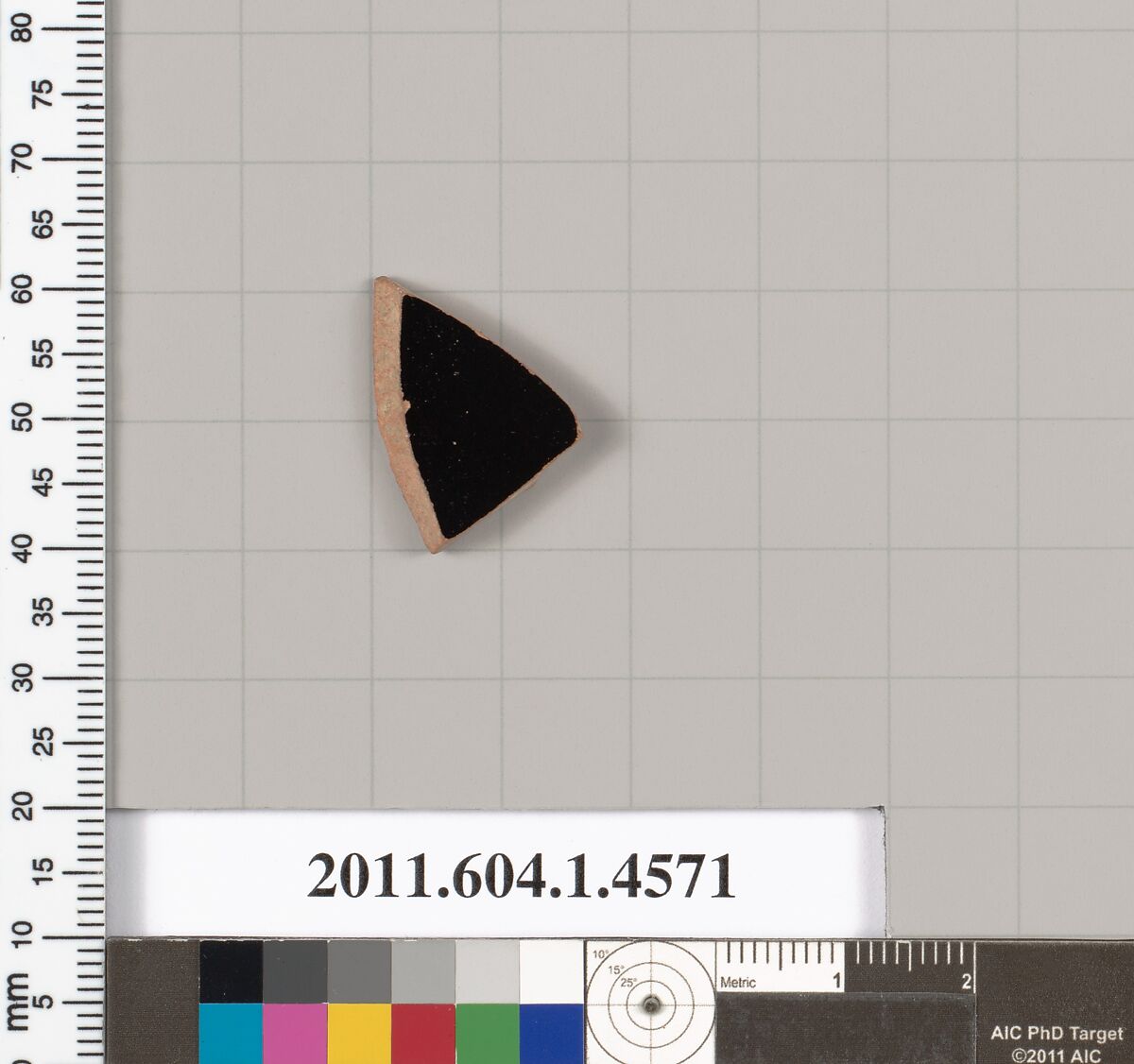 Terracotta fragment of a kylix (drinking cup), Terracotta, Greek, Attic