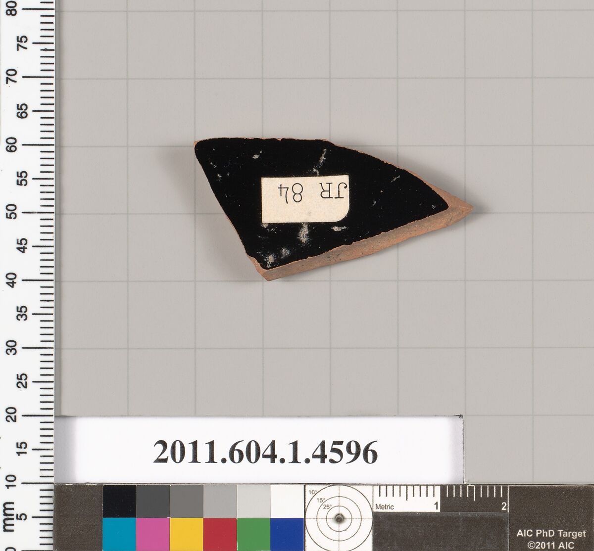 Terracotta fragment of a kylix (drinking cup), Terracotta, Greek, Attic