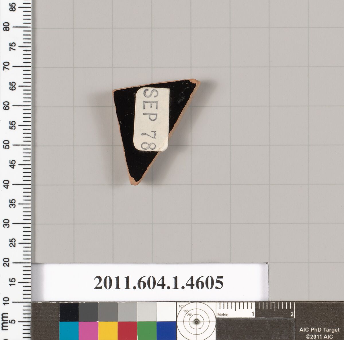 Terracotta fragment of a kylix (drinking cup), Terracotta, Greek, Attic