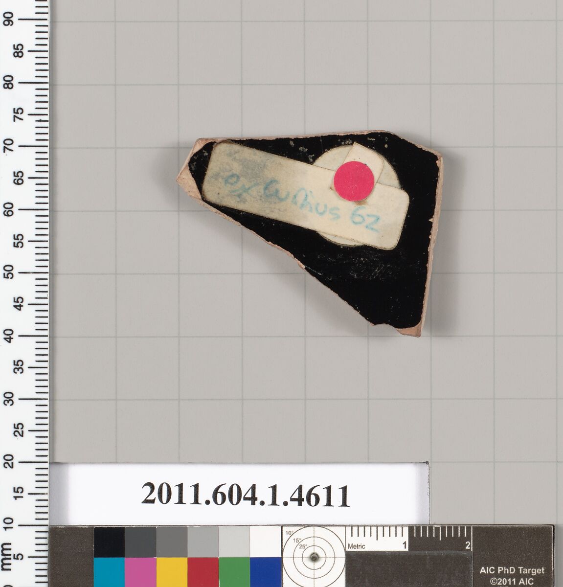 Terracotta fragment of a kylix (drinking cup), Terracotta, Greek, Attic