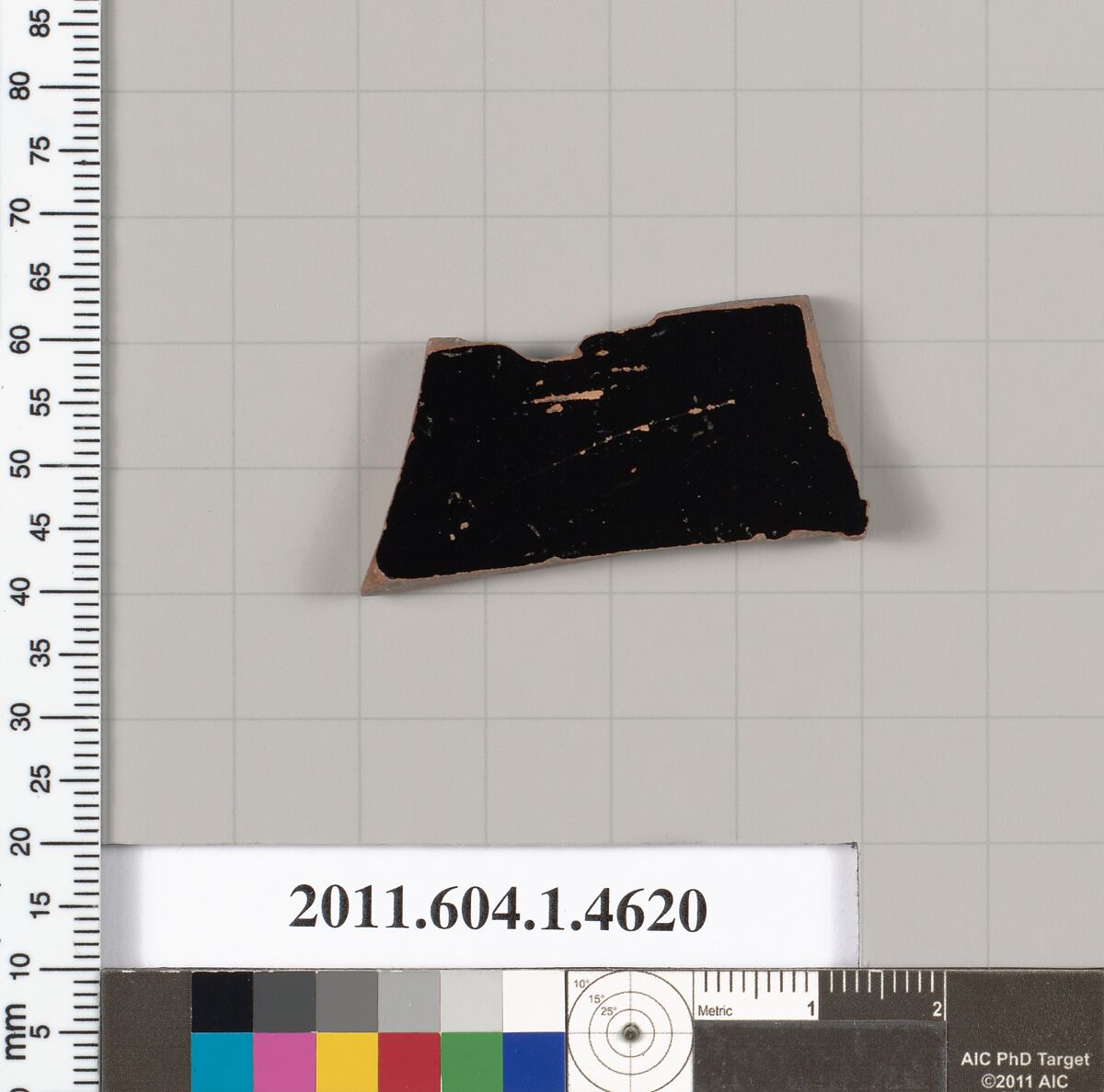 Terracotta fragment of a kylix (drinking cup), Terracotta, Greek, Attic