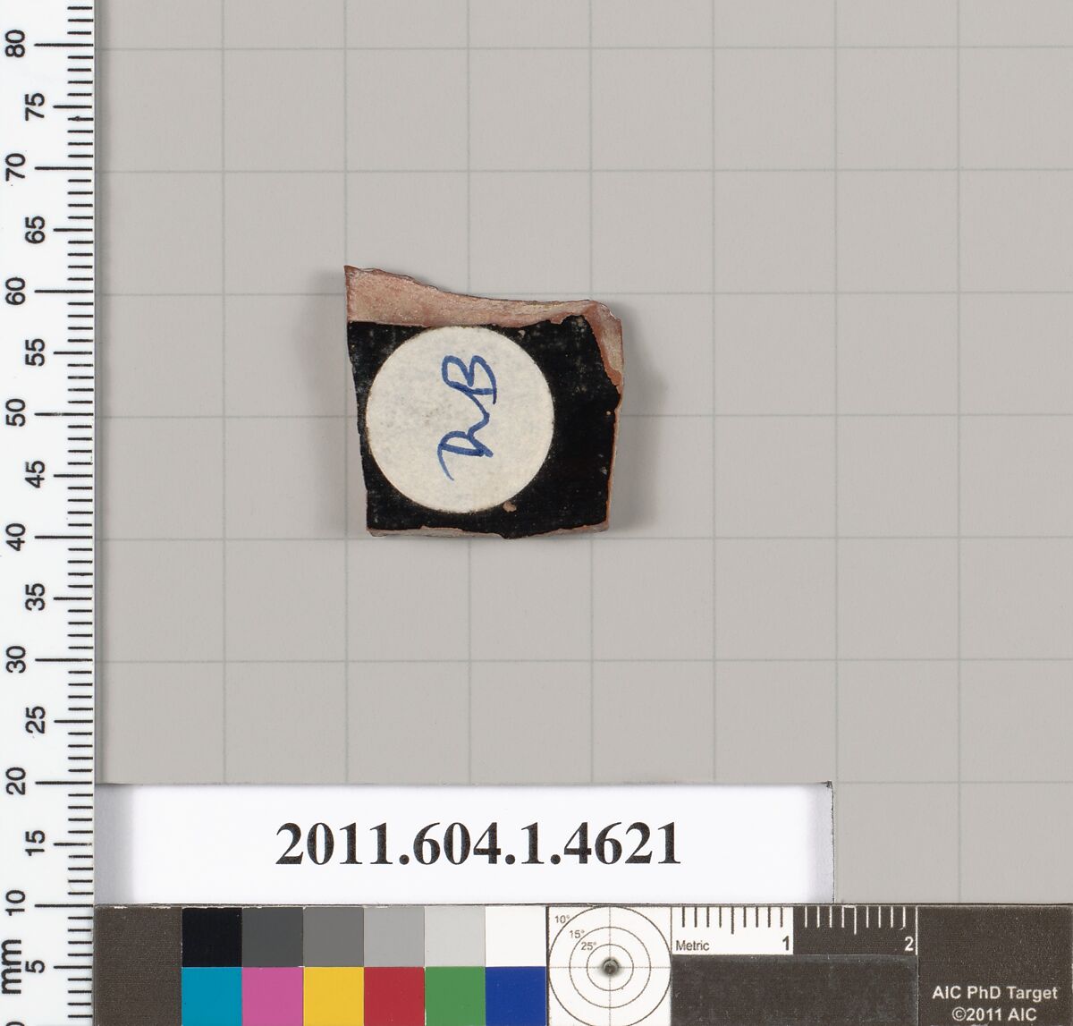 Terracotta fragment of a kylix (drinking cup), Terracotta, Greek, Attic