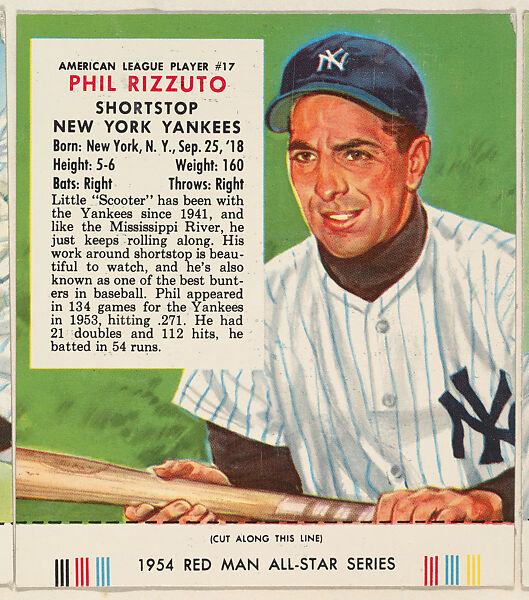 Phil Rizzuto Signed 1980 Yankees Greats TCMA #4 Trading Card