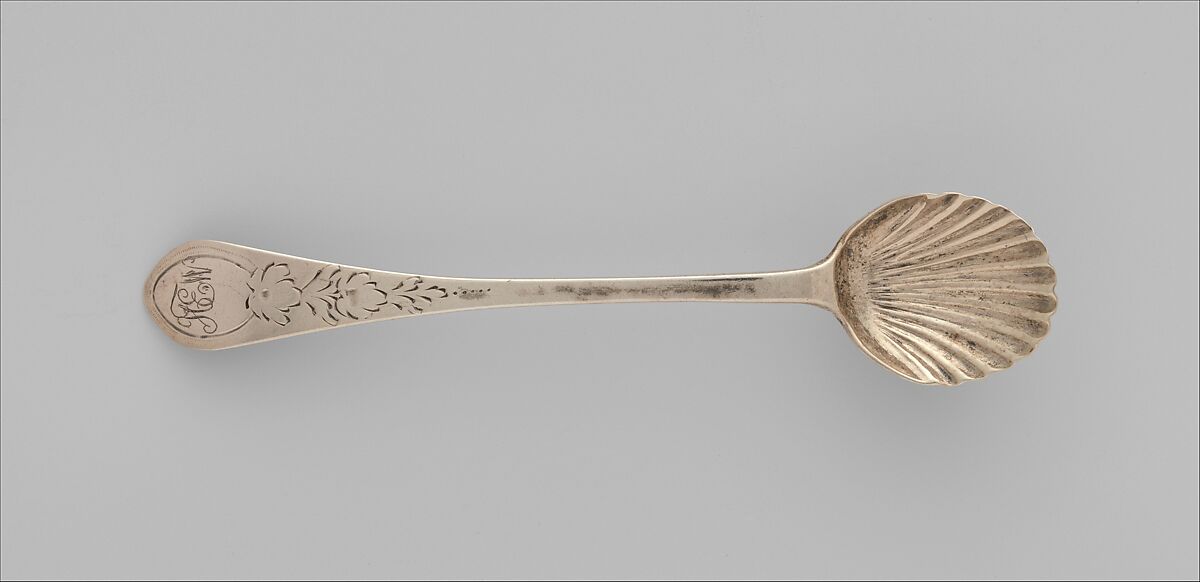 Salt Spoon, Paul Revere Jr. (American, Boston, Massachusetts 1734–1818 Boston, Massachusetts), Silver, American 