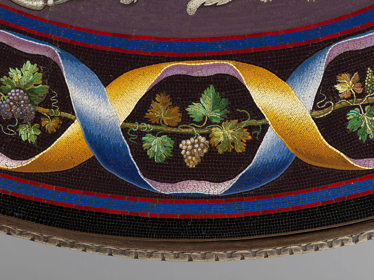 Table top depicting Aurora and the Chariot of Apollo, Gioacchino Barberi (Italian, 1783–1857), Micromosaic, Italian, Rome