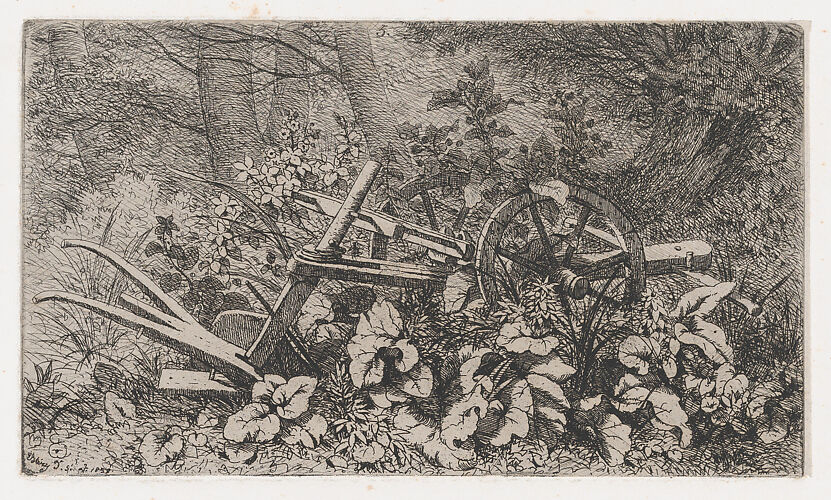 The Plow with Burdock Plants