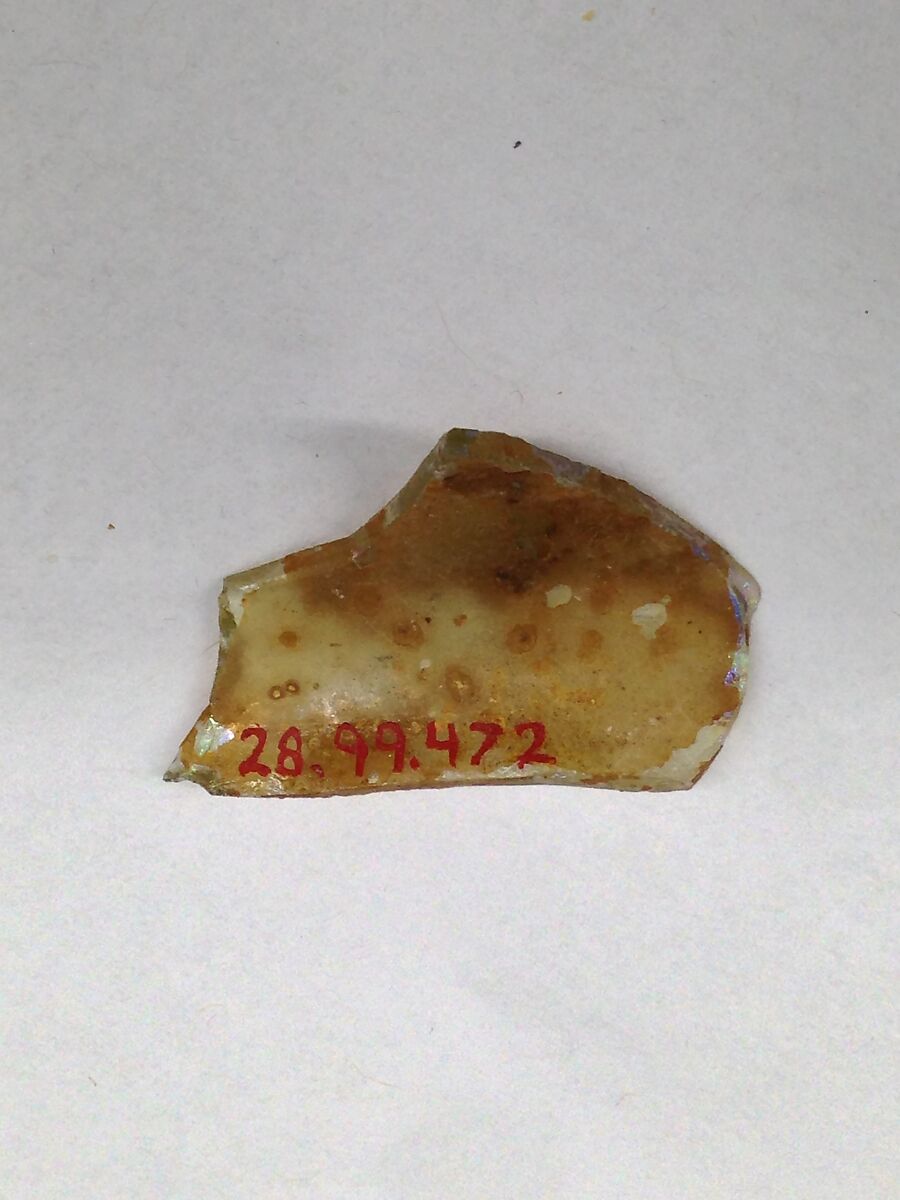 Fragment, Glass, ceramic, European or Middle Eastern