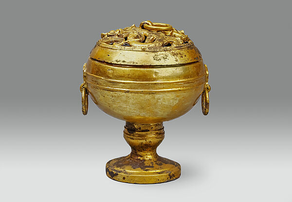 Incense burner, Gilt bronze, China 