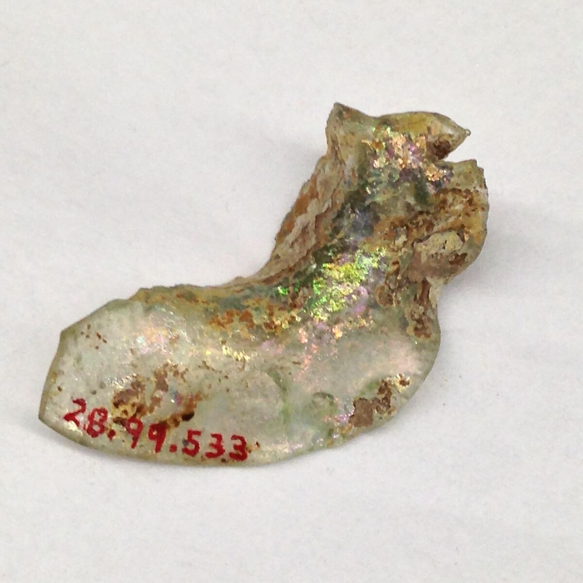 Fragment, Glass, ceramic, European or Middle Eastern 