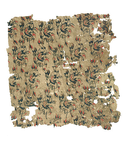 Textile Fragment with Floral Pattern