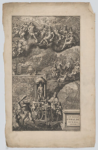 Frontispiece for 'Lili Guegori Gyraldi Opera Omnia'