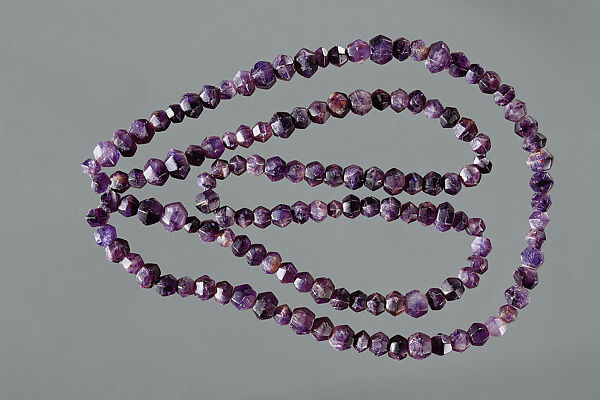 Beaded Necklace, Amethyst, India 