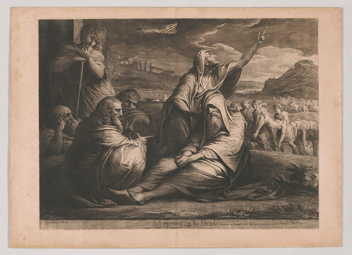 Job Reproved by His Friends, James Barry (Irish, Cork 1741–1806 London), Etching over traces of aquatint; third state of five 