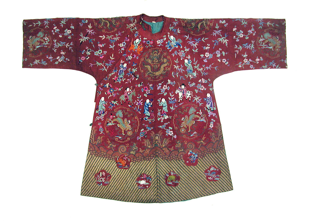 Woman's Wedding Coat, Silk, metallic thread, China 