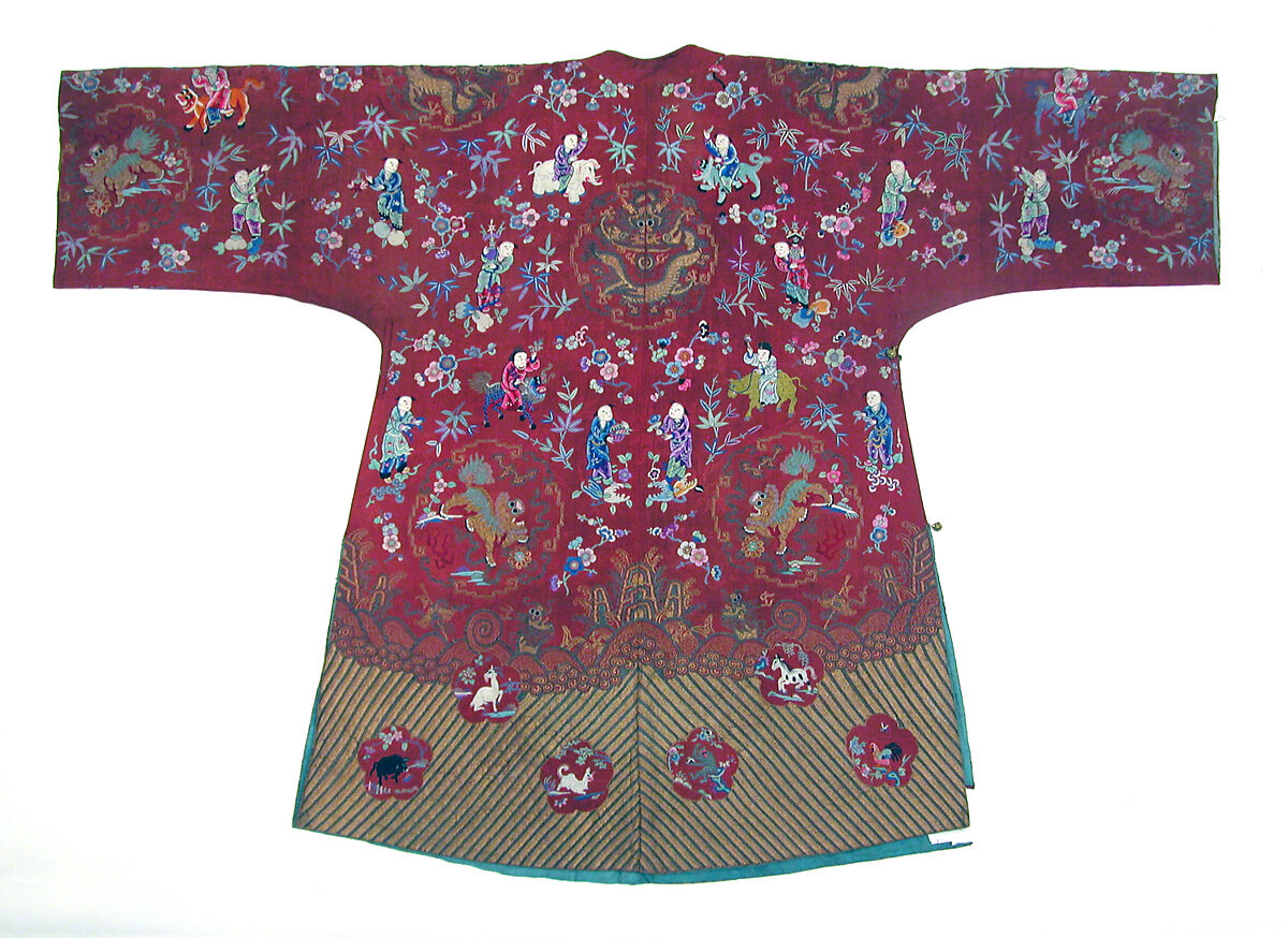 Woman's Wedding Coat, Silk, metallic thread, China