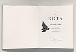 The Island of Rota, Abelardo Morell (American, born Havana, Cuba, 1948), Artist's book
