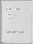 The View, Vija Celmins (American, born Riga, Latvia, 1938), Artist's book with Mezzotints.