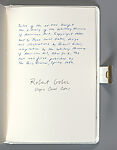 Heat, Robert Gober (American, born Wallingford, Connecticut, 1954), Artist's book