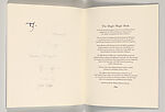 Magic Magic Book, Ricky Jay (American, born Brooklyn, NY 1946-2018 Los Angeles, CA), Artist's book