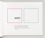 Notes on a Room, Sol LeWitt (American, Hartford, Connecticut 1928–2007 New York), Artist's book with two woodcuts by LeWitt, three photolithographs by Lawler, and two etchings by Richard Artschwager