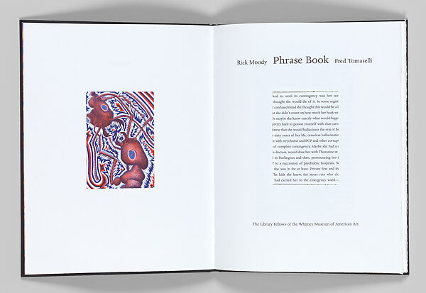 Phrase Book, Rick Moody (American, born New York, 1961), Artist's book